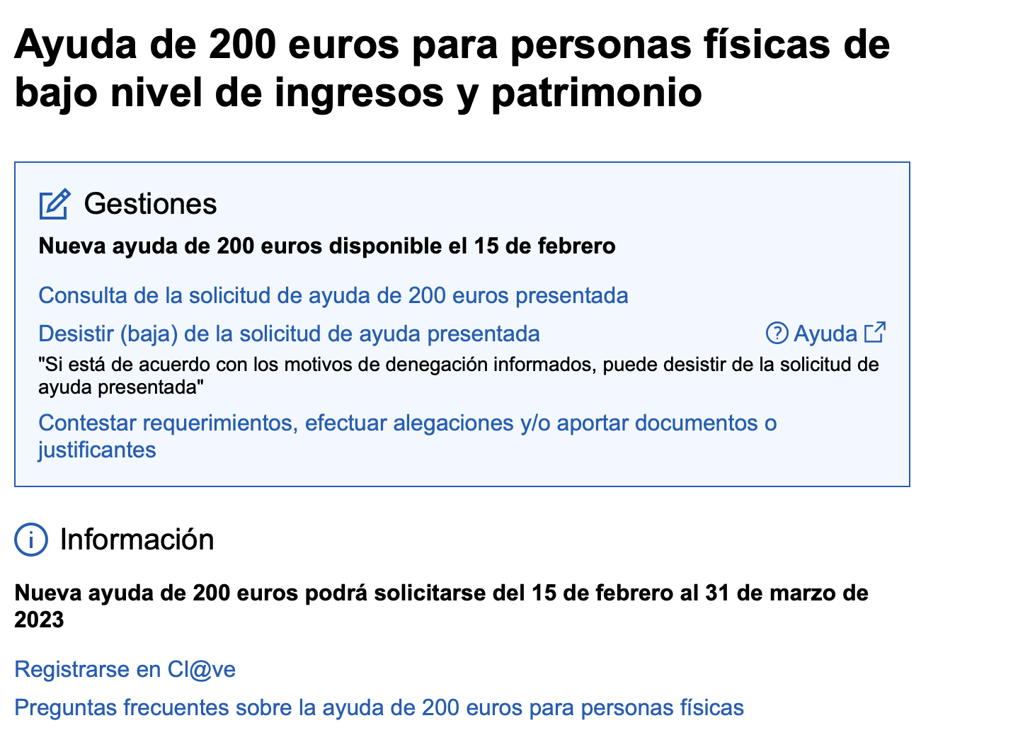 Aquí puedes pedir el cheque de 200 euros de Hacienda 1